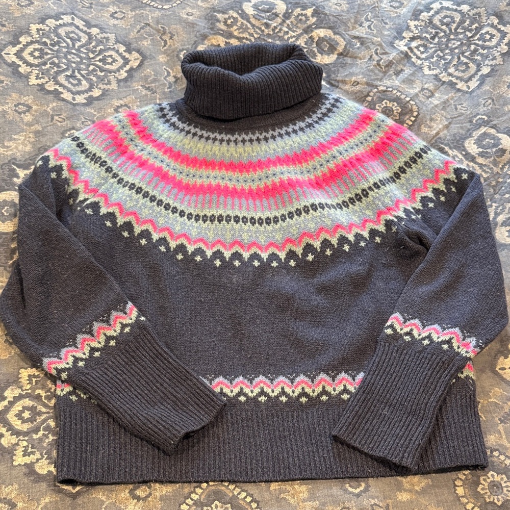 Vineyard Vines Fairisle Cashmere Turtleneck Sweater